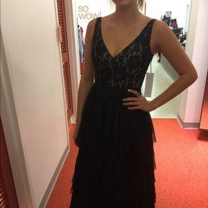 Aidan Mattox Black Evening Gown